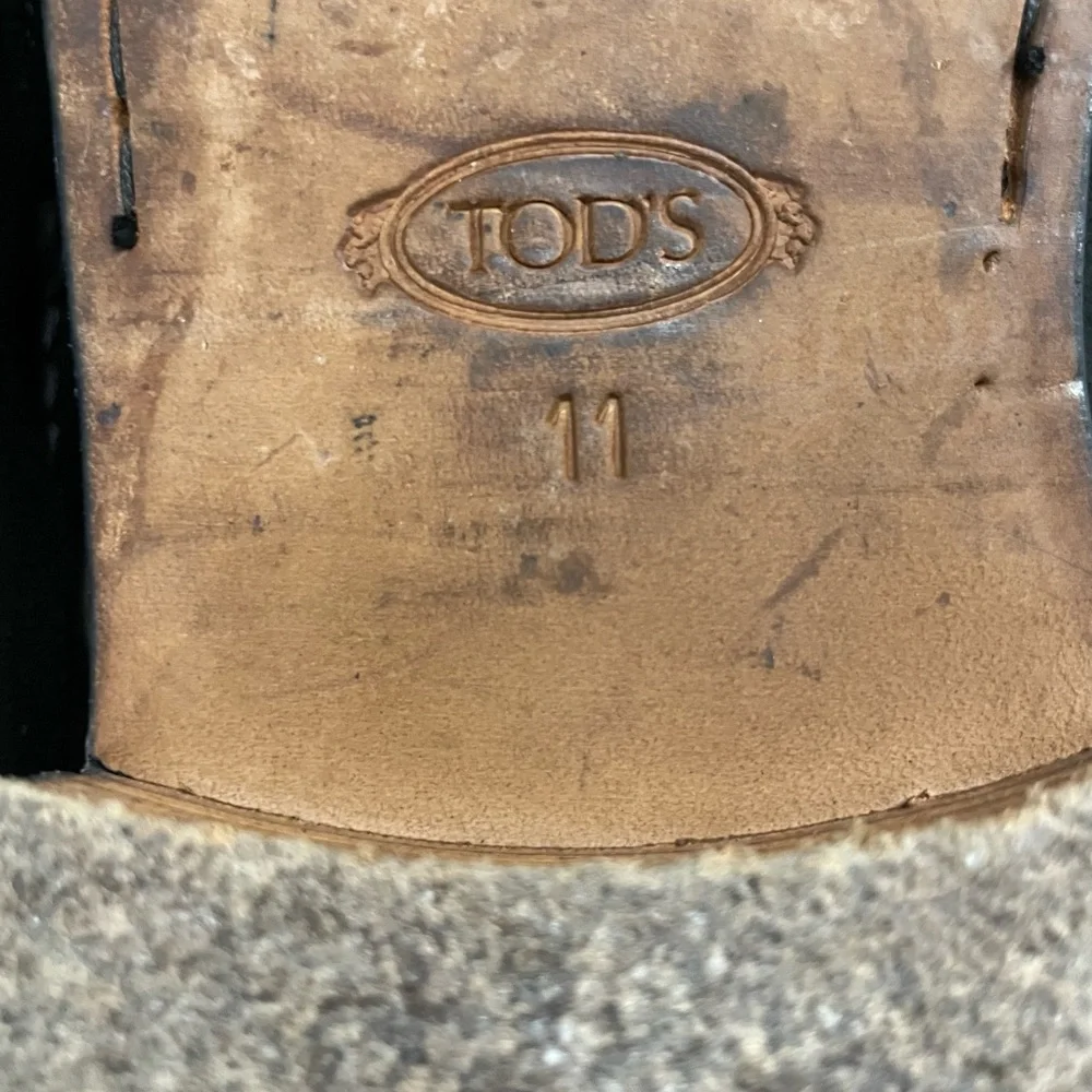 Tods Mens Suede Loafers - Picture 7 of 11